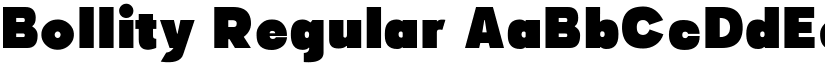 Bollity Regular font