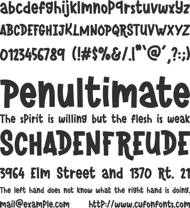Warm Winter font preview