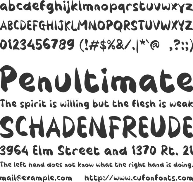 j Jansiro font preview