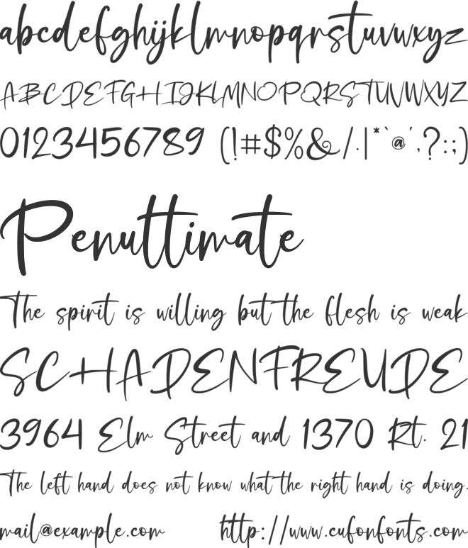 Gillastone font preview