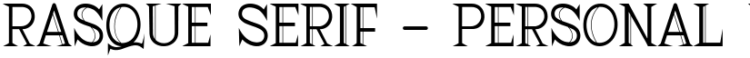 Rasque Serif - Personal Use Regular font