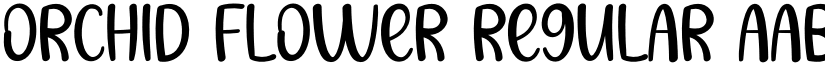 Orchid Flower Regular font