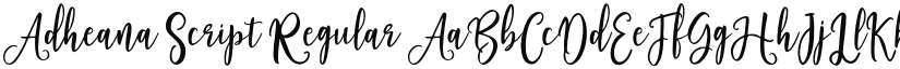 Adheana Script Regular font