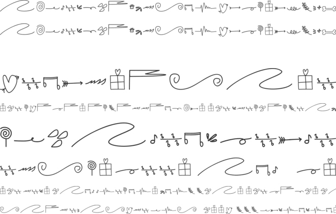 Schiffen Doodles font preview