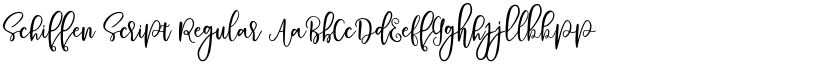 Schiffen Script Regular font