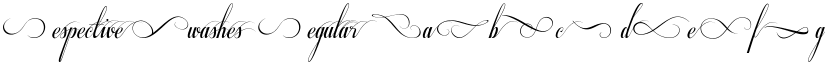 Respective Swashes Regular font