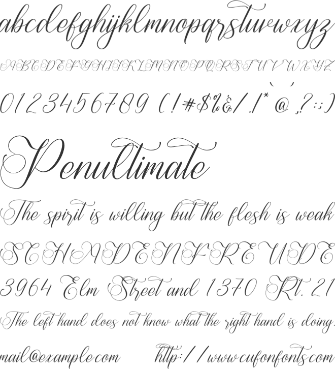 Amatizna Sogadari font preview