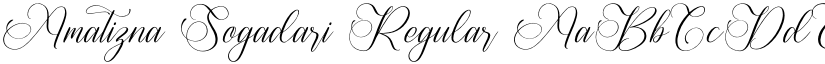 Amatizna Sogadari Regular font