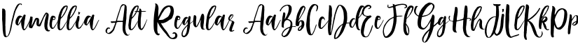 Vamellia Alt Regular font