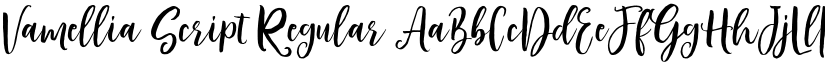 Vamellia Script Regular font
