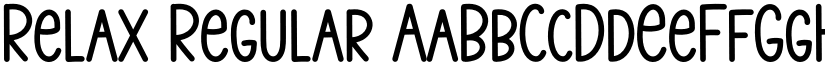 Relax Regular font