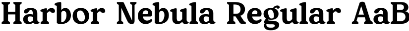 Harbor Nebula Regular font