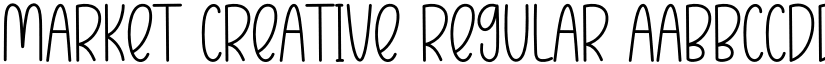 Market Creative Regular font