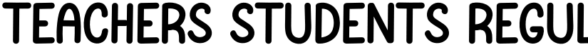 Teachers Students Regular font