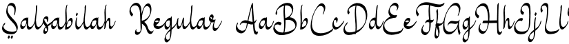 Salsabilah Regular font