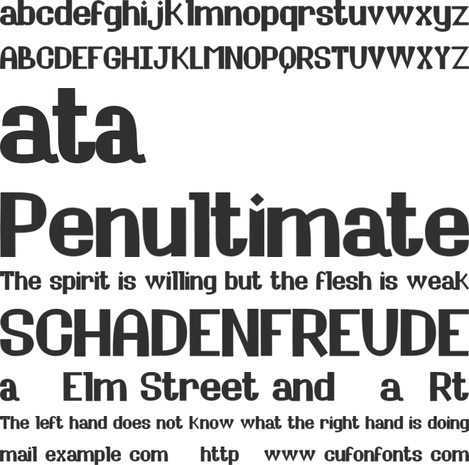 Pirouette Cacahuete font preview