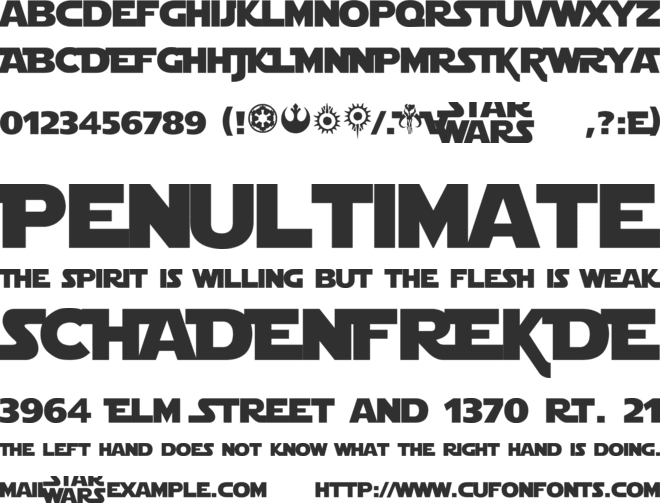 Star Jedi Rounded font preview