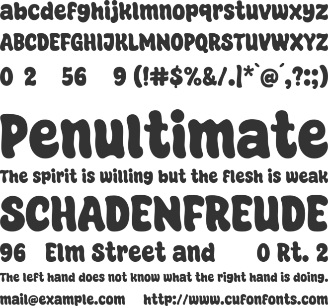 Super Ocean font preview