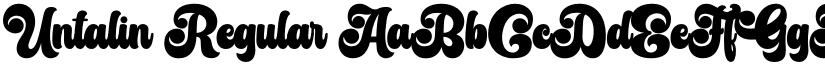 Untalin Regular font