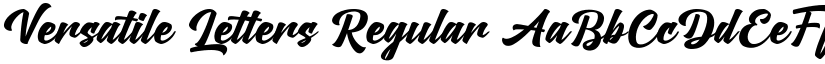Versatile Letters Regular font