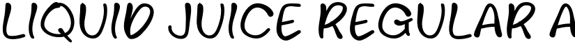 Liquid Juice Regular font