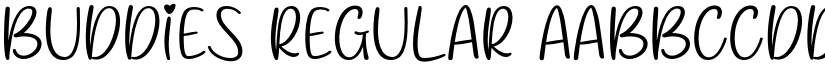 Buddies Regular font