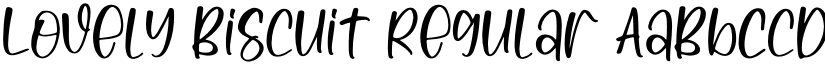 Lovely Biscuit Regular font