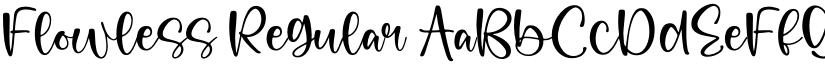 Flowless Regular font