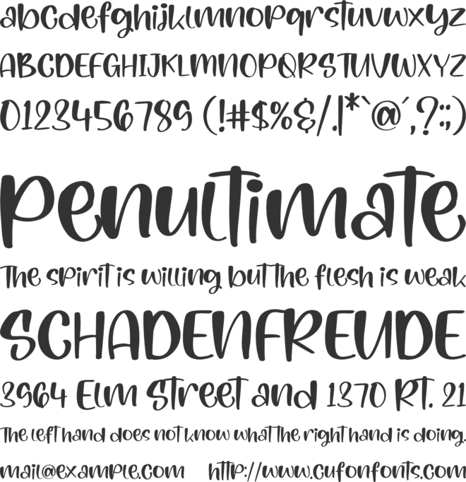 Qwertiya font preview