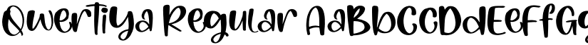 Qwertiya Regular font