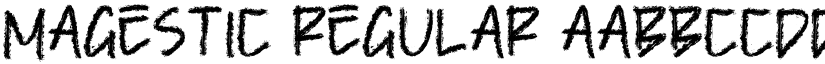 MAGESTIC Regular font