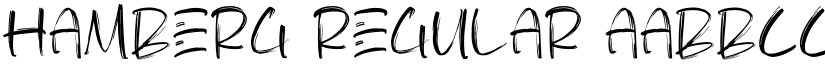 HAMBERG Regular font