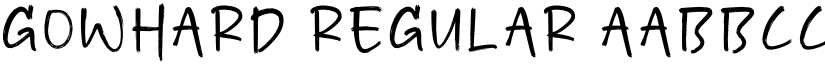 Gowhard Regular font