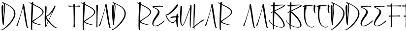 Dark Triad Regular font