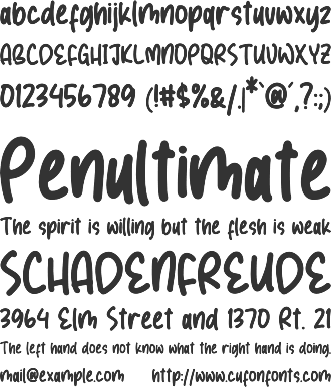 MIGHUEL font preview