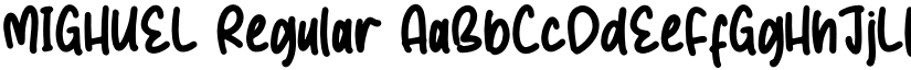MIGHUEL Regular font