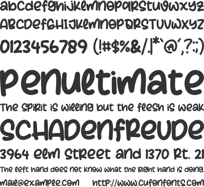 Milkshake Creps font preview