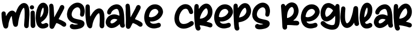 Milkshake Creps Regular font