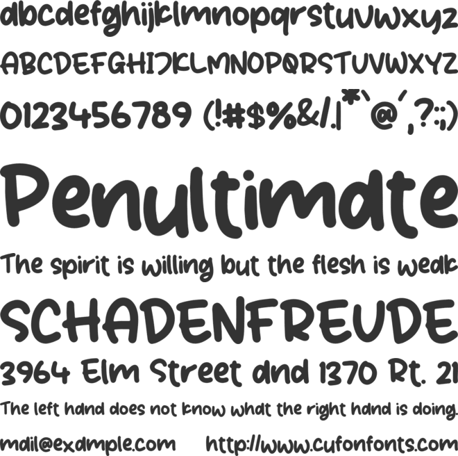 PEACHY HONEY font preview