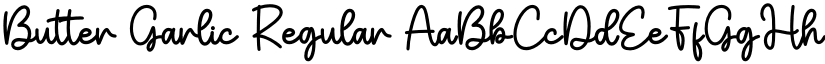 Butter Garlic Regular font