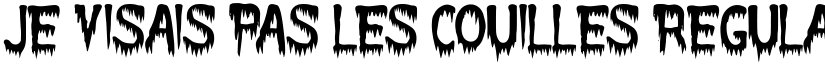Je Visais Pas Les Couilles Regular font