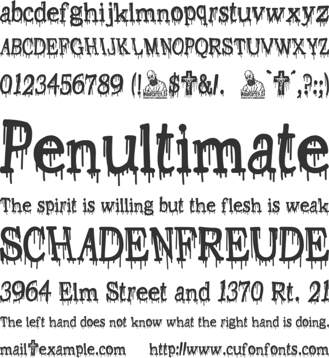 Sangre de Cristo font preview