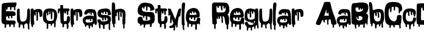 Eurotrash Style font download