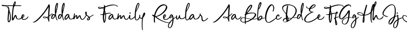 The Addams Family Regular font