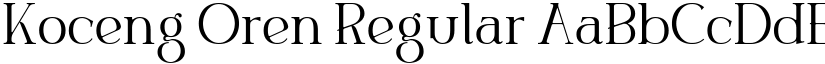 Koceng Oren Regular font