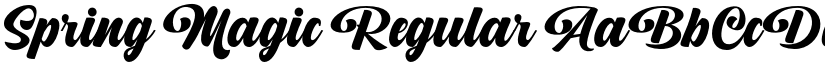 Spring Magic Regular font