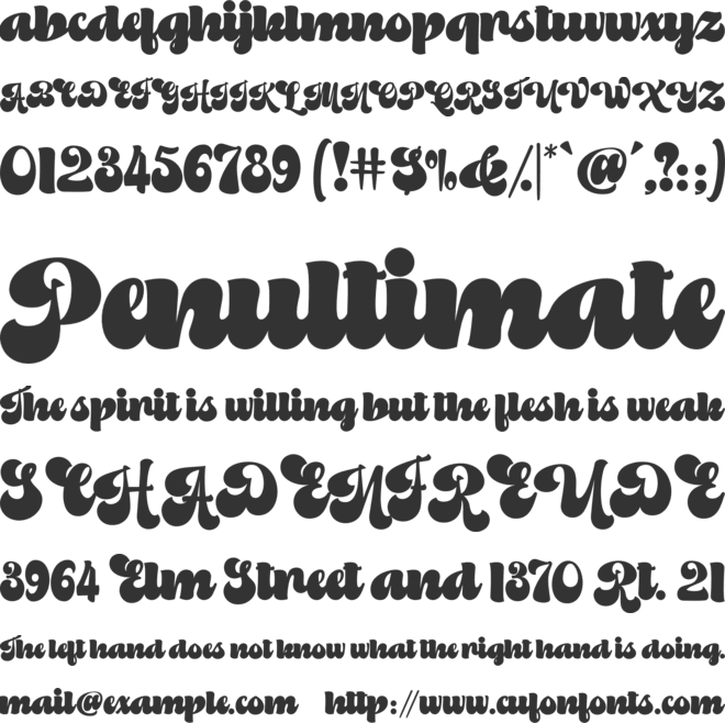 Radhen Retro font preview