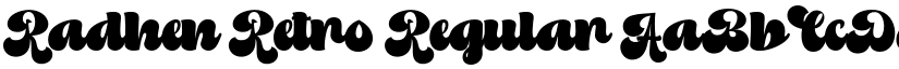 Radhen Retro Regular font