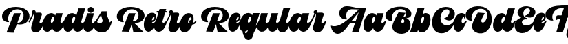 Pradis Retro Regular font