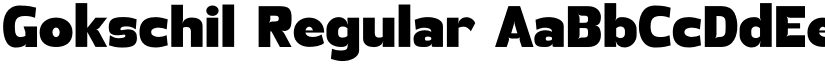 Gokschil Regular font